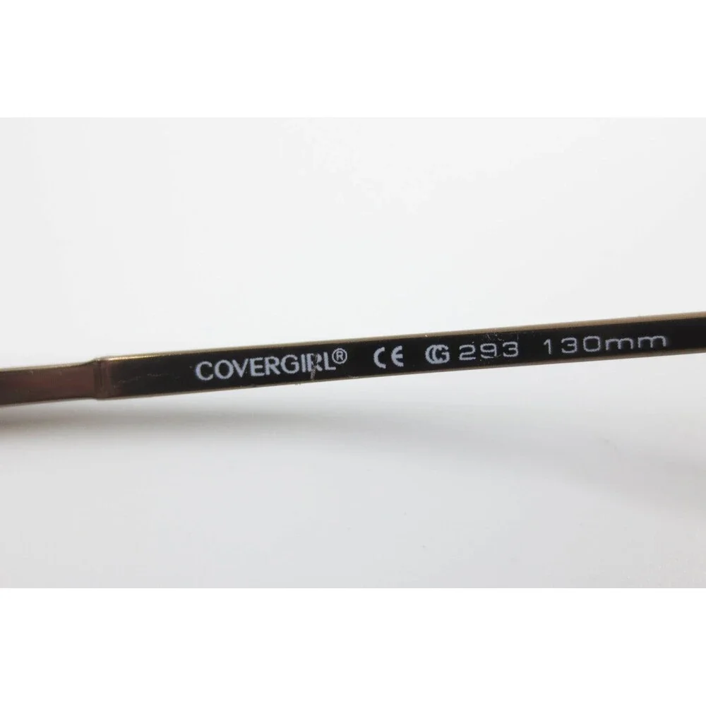 Covergirl G293 916 Eyeglasses Oval Brown Metal Frames 45-19-130 Demo Lenses